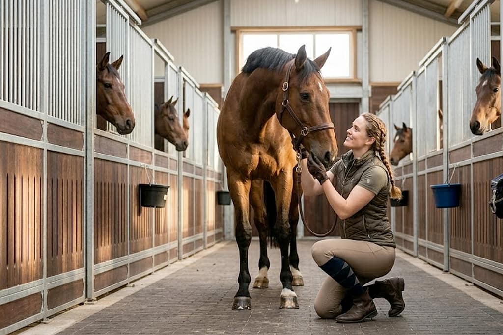 Stalwanden paardenboxen